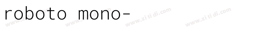 roboto mono字体转换